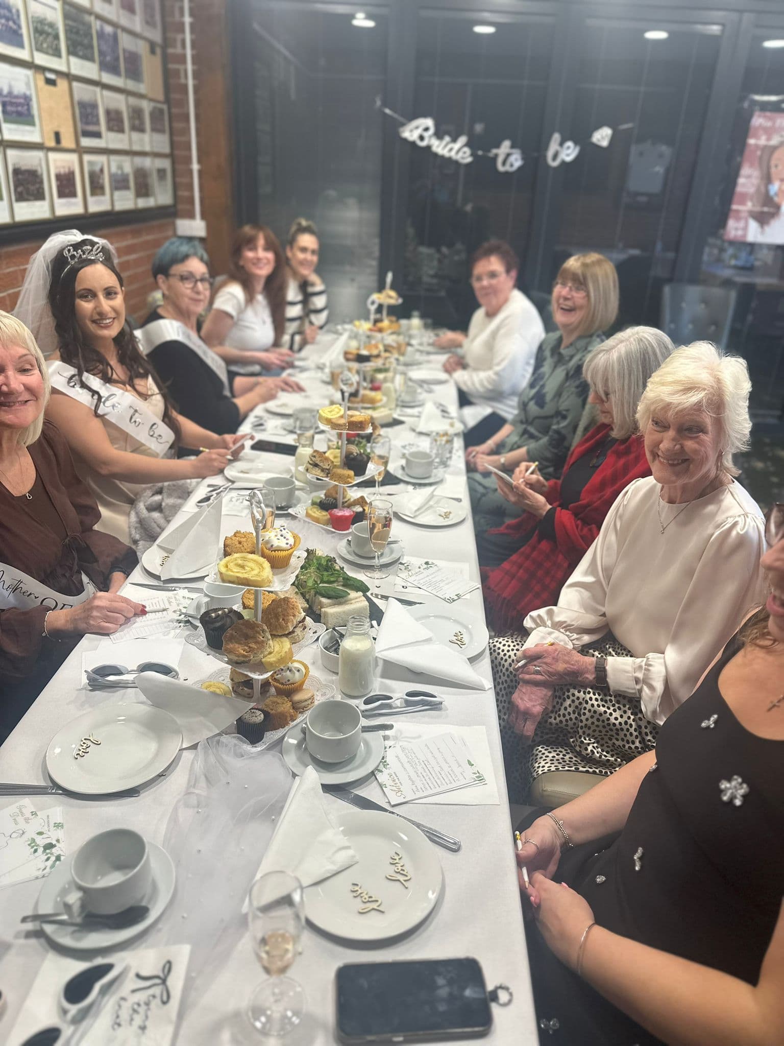 A hen party celebration in The Bradwall Suite